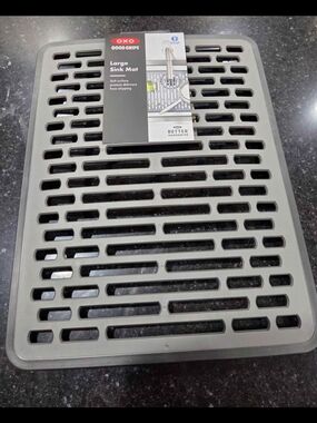 OXO Good Grips Large Sink Mat — Charcoal Gray